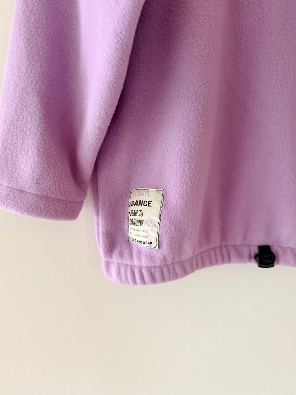 Zara Girls Polar Half Zip Sweatshirt Mauve Purple Size 6